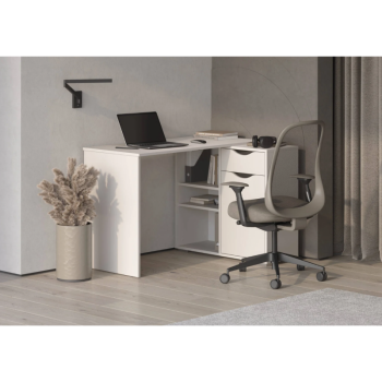 Стол письменный, арт.6-011110, рамух белый (ГК) в Верхней Салде - verhnyaya-salda.mebel-e96.ru