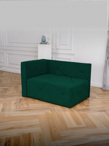 Диван 1010 изумруд, левый (BRENDOSS) в Верхней Салде - verhnyaya-salda.mebel-e96.ru
