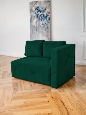 Диван 1010 изумруд, правый (BRENDOSS) в Верхней Салде - verhnyaya-salda.mebel-e96.ru