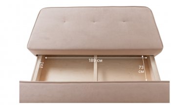 Диван-кровать 1001 бежевый (Brendoss) в Верхней Салде - verhnyaya-salda.mebel-e96.ru