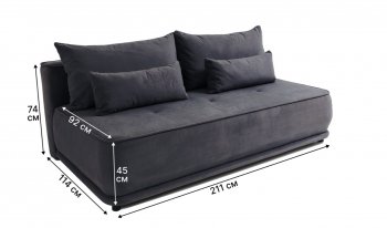 Диван-кровать 1001 графит (Brendoss) в Верхней Салде - verhnyaya-salda.mebel-e96.ru