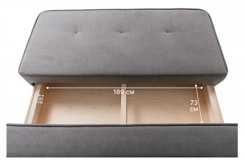 Диван-кровать 1001 серый (Brendoss) в Верхней Салде - verhnyaya-salda.mebel-e96.ru