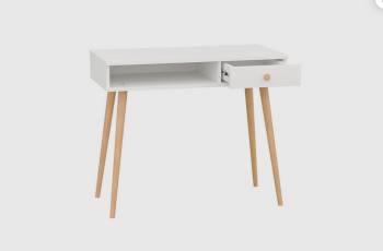 Стол письменный, арт.6-01101, белый (ГК) в Верхней Салде - verhnyaya-salda.mebel-e96.ru