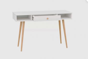 Стол письменный, арт.6-01102, белый (ГК) в Верхней Салде - verhnyaya-salda.mebel-e96.ru