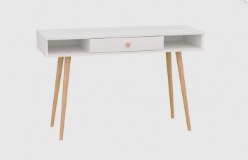 Стол письменный, арт.6-01102, белый (ГК) в Верхней Салде - verhnyaya-salda.mebel-e96.ru