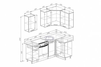 Кухонный гарнитур угловой Крафт 2000х1200 в Верхней Салде - verhnyaya-salda.mebel-e96.ru