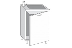 2.60.1мн Кира Шкаф-стол под мойку (накладную) с одной дверцей (б/столешницы) в Верхней Салде - verhnyaya-salda.mebel-e96.ru | фото