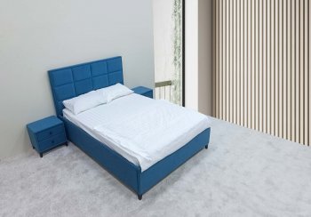 Кровать с подъемным механизмом Мега синий (Лин) в Верхней Салде - verhnyaya-salda.mebel-e96.ru