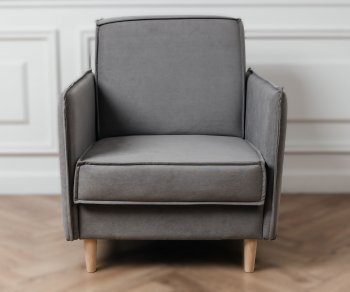 Кресло 831 Серый, велюр (Brendoss) в Верхней Салде - verhnyaya-salda.mebel-e96.ru