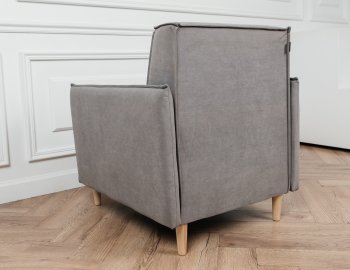 Кресло 831 Серый, велюр (Brendoss) в Верхней Салде - verhnyaya-salda.mebel-e96.ru