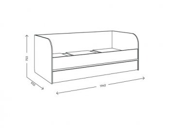 Кровать выкатная Адел (Комфорт) в Верхней Салде - verhnyaya-salda.mebel-e96.ru