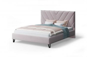 Кровать с ПМ Аделия мягкая Dusty rose (пепельная роза), 1600 (МЛК) в Верхней Салде - verhnyaya-salda.mebel-e96.ru
