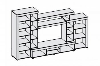 Гостиная Аллегро вар. 1 (Диал) в Верхней Салде - verhnyaya-salda.mebel-e96.ru