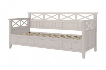 Кровать из массива Амелия льняной (БМ) в Верхней Салде - verhnyaya-salda.mebel-e96.ru