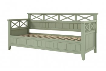 Кровать из массива Амелия зеленый самшит (БМ) в Верхней Салде - verhnyaya-salda.mebel-e96.ru