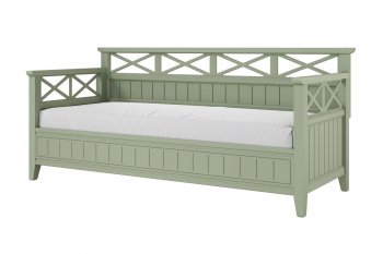 Кровать из массива Амелия зеленый самшит (БМ) в Верхней Салде - verhnyaya-salda.mebel-e96.ru