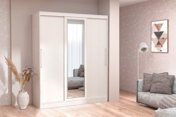 Шкаф-купе 1700 мм 3-х дверный с 1-м зеркалом (арт. 012) бодега (Диал) в Верхней Салде - verhnyaya-salda.mebel-e96.ru