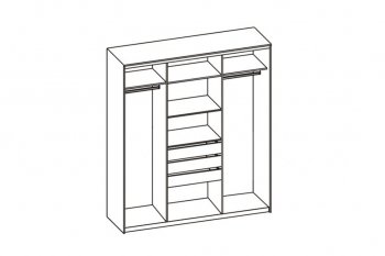 Шкаф-купе 1700 мм 3-х дверный с 1-м зеркалом (арт. 012) бодега (Диал) в Верхней Салде - verhnyaya-salda.mebel-e96.ru