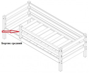 Бортик средний (1338*600) для Кровати Сонечка в Верхней Салде - verhnyaya-salda.mebel-e96.ru | фото