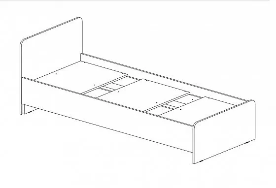 Кровать детская Челси Color (Миф) в Верхней Салде - verhnyaya-salda.mebel-e96.ru