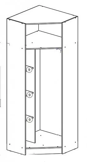 Шкаф угловой Челси Color (Миф) в Верхней Салде - verhnyaya-salda.mebel-e96.ru