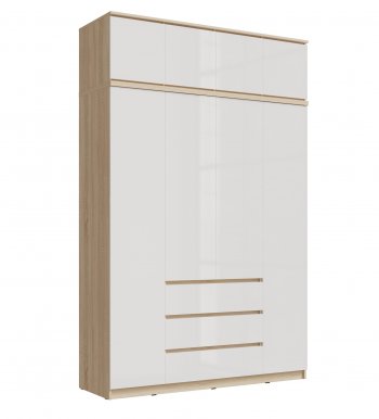 Шкаф 1600 мм Челси с антресолью сонома (Миф) в Верхней Салде - verhnyaya-salda.mebel-e96.ru