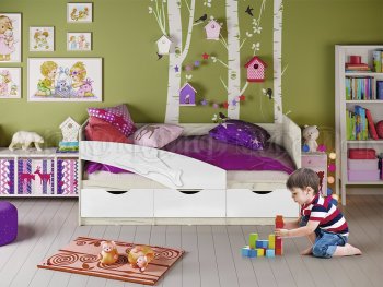 Кровать Дельфин шарли белый (Миф) в Верхней Салде - verhnyaya-salda.mebel-e96.ru