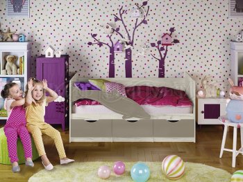 Кровать Дельфин №1 шарли мокко (Миф) в Верхней Салде - verhnyaya-salda.mebel-e96.ru