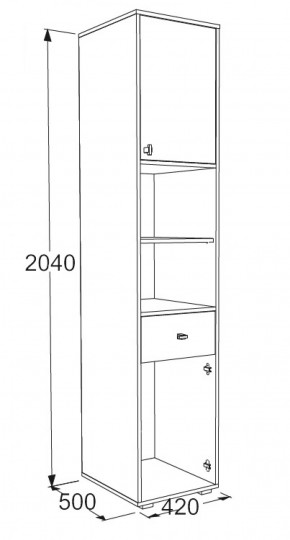 Набор детской мебели Омега-18 (модульная) в Верхней Салде - verhnyaya-salda.mebel-e96.ru