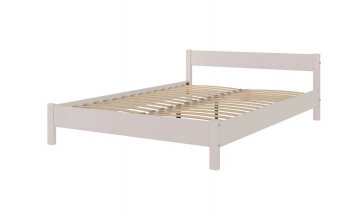 Кровать из массива Эби Льняной (БМ) в Верхней Салде - verhnyaya-salda.mebel-e96.ru