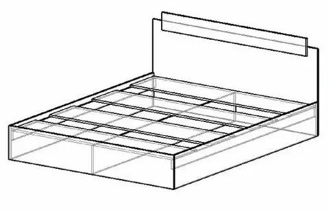 Кровать двуспальная Эко 1400 белый (Эра) в Верхней Салде - verhnyaya-salda.mebel-e96.ru