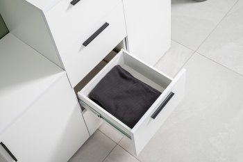 Стенка Эйр модульная, белый (Моби) в Верхней Салде - verhnyaya-salda.mebel-e96.ru