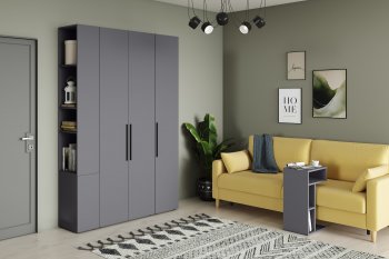 Стенка Эйр модульная, графит (Моби) в Верхней Салде - verhnyaya-salda.mebel-e96.ru
