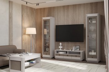 Стенка Фантазия модульная, кашемир (Олмеко) в Верхней Салде - verhnyaya-salda.mebel-e96.ru