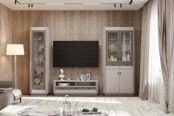 Стенка Фантазия модульная, кашемир (Олмеко) в Верхней Салде - verhnyaya-salda.mebel-e96.ru