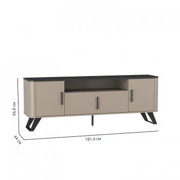 Тумба для ТВ 76.05 Фиделия (Олмеко) в Верхней Салде - verhnyaya-salda.mebel-e96.ru