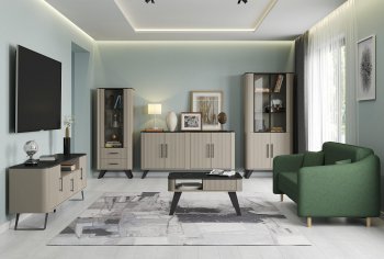 Стенка Фиделия, модульная (Олмеко) в Верхней Салде - verhnyaya-salda.mebel-e96.ru
