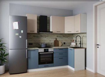 Угловой кухонный гарнитур Фьюжн 2200*1000 мм (Sanvut) в Верхней Салде - verhnyaya-salda.mebel-e96.ru