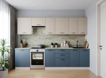 Кухонный гарнитур Фьюжн 3000 мм (Санвут) в Верхней Салде - verhnyaya-salda.mebel-e96.ru