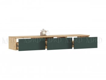 Стенка Флэш комп.2 крафт/грин (Миф) в Верхней Салде - verhnyaya-salda.mebel-e96.ru