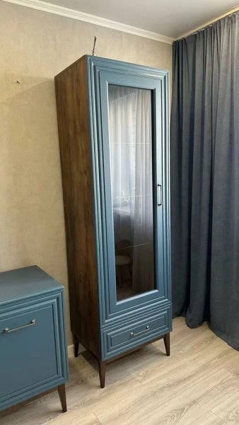 Витрина Гориция ШР-1 Сапфировый (БМ) в Верхней Салде - verhnyaya-salda.mebel-e96.ru