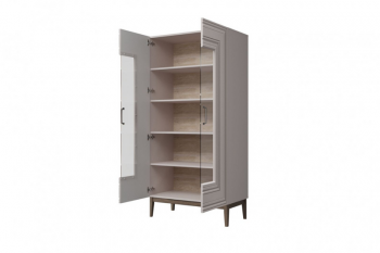 Витрина Гориция ШР-2 Лен (БМ) в Верхней Салде - verhnyaya-salda.mebel-e96.ru