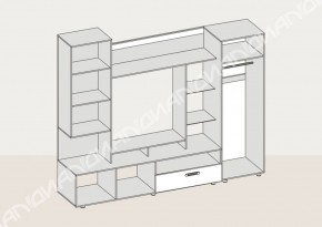 Гостиная Аллегро вариант-3 (Венге/Белфорт) в Верхней Салде - verhnyaya-salda.mebel-e96.ru