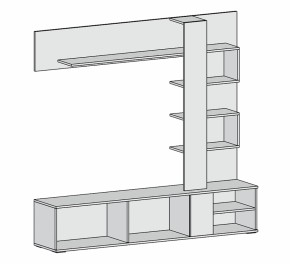 Гостиная Невада (дуб сонома/венге) в Верхней Салде - verhnyaya-salda.mebel-e96.ru