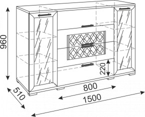 Стенка Тиффани модульная (Риннер) в Верхней Салде - verhnyaya-salda.mebel-e96.ru