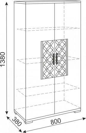 Стенка Тиффани модульная (Риннер) в Верхней Салде - verhnyaya-salda.mebel-e96.ru