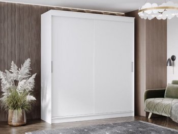 Шкаф-купе 2000 мм Гранд-1 ЛДСП, белый гладкий (Эра) в Верхней Салде - verhnyaya-salda.mebel-e96.ru