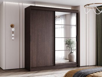 Шкаф-купе 2000 мм Гранд-1 ЛДСП/Зеркало, венге (Эра) в Верхней Салде - verhnyaya-salda.mebel-e96.ru