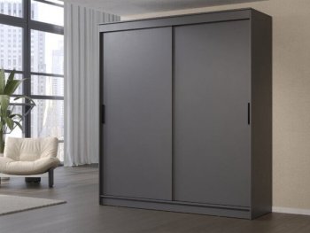 Шкаф-купе 2000 мм Гранд-1 ЛДСП, графит (Эра) в Верхней Салде - verhnyaya-salda.mebel-e96.ru