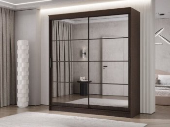 Шкаф-купе 2000 мм Гранд-1 зеркало/зеркало, венге (Эра) в Верхней Салде - verhnyaya-salda.mebel-e96.ru